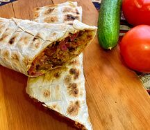Шаурма на углях из курицы