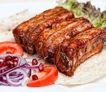 Шашлык из свиных рёбер