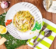 С лимоном, курицей и цукини