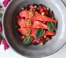 Винегрет с лососем