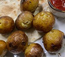 Молодой картофель на углях