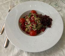 Салат с говяжьим языком