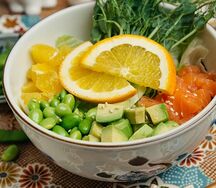 Сяке оренджи сарада