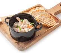 Морепродукты в сливочном соусе