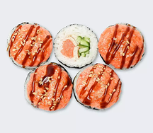 Запеченный Гранд с лососем