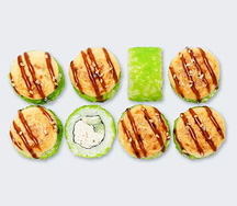 Запеченный сырный с крабом