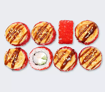 Запеченный сырный с креветкой