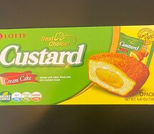 Кексы с заварным кремом Custard Lotte, Корея