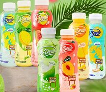 Фруктовый сок A-Dew с топпингом