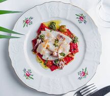 Кальмары с перцем рамиро
