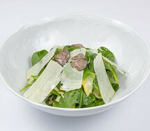 Карпаччо из артишоков с фенхелем, пармезаном и трюфелем