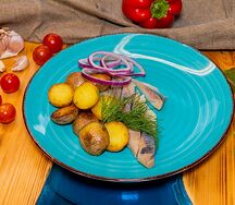 Залом каспийский с молодым картофелем