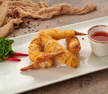 Креветки в тесте Катаифи