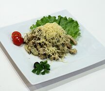 Теплый английский салат