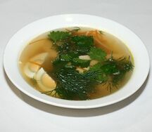 Суп лапша куриная