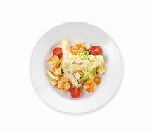 Салат Цезарь с креветками