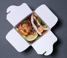Рисовая лапша с морепродуктами
