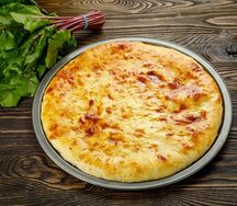 Осетинский пирог с сыром и свекольными листьями