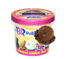 Шоколадное с миндалем мороженое baskin robbins