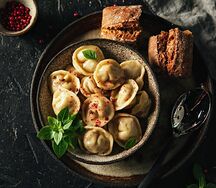 Пельмени из говядины и свинины замороженные