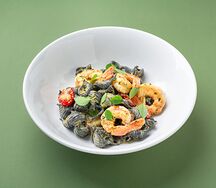 Конкильони нери с креветками