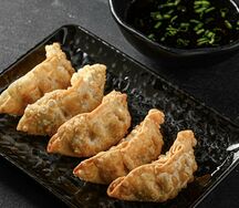 Агэ-гёдза со свининой