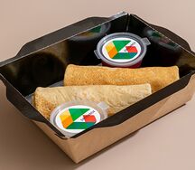 Домашние овсяные блинчики c топпингом