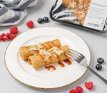 Блинчики с кремом солёная карамель