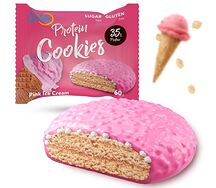 Печенье Розовое мороженое с йогуртовой глазурью