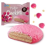 Печенье Малиновый чизкейк с йогуртовой глазурью