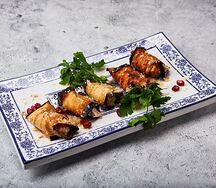 Рулетики из баклажанов