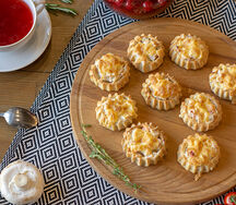 Перепечки с нежным крабом
