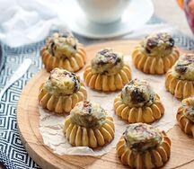 Перепечки с картофелем, грибами и сыром