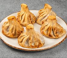 Жареные хинкали кахетинские c зеленью