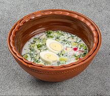 Окрошка овощная на айране