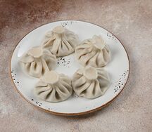 Хинкали с лисичками и сыром