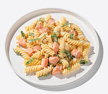 Паста с лососем в сливочном соусе