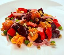Салат из печеных овощей