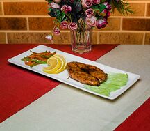 Семга в азиатском соусе с овощами