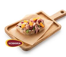 Брускетта с копчёной уткой