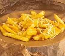 Картофель фри с сырным дипом