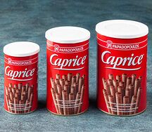 Вафельные трубочки Caprice с фундуком и шоколадным кремом