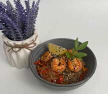 Лапша кадзукири с креветкой