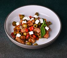 Свиное филе с овощами