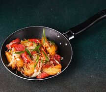 Жаркое с охотничьими колбасками