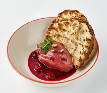 Куриный паштет с вишней, орехом и хрустящей чиабаттой