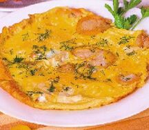 Омлет с курицей