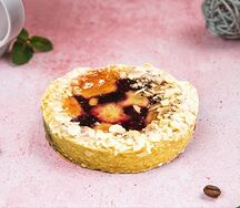 Миндальная тарталетка с малиной