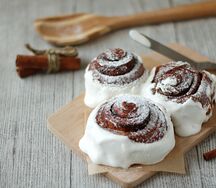 Завитушка с кремом и корицей XL