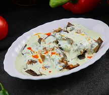 Баклажаны под чесночным соусом